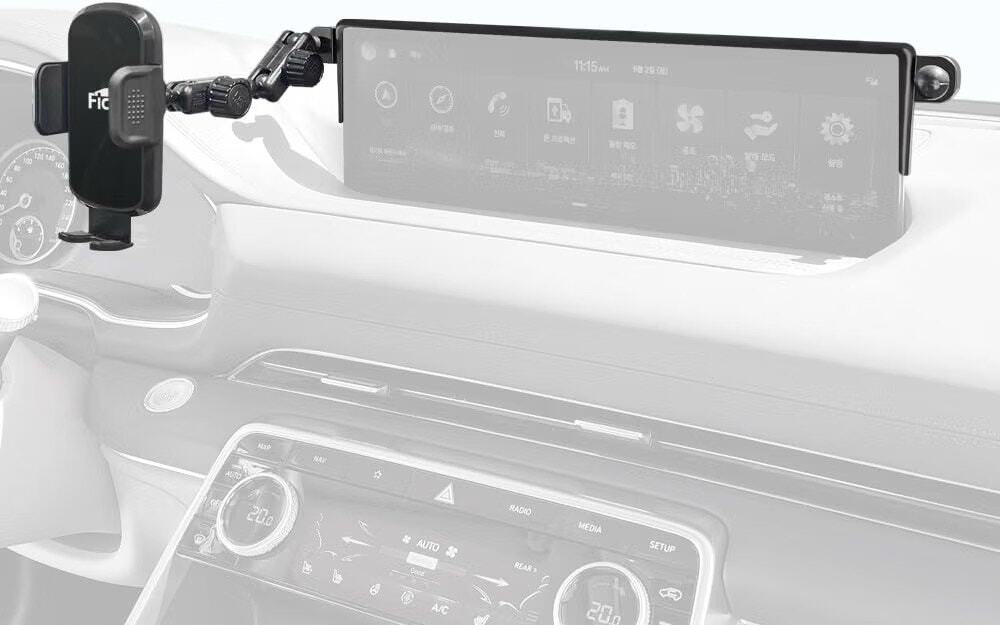 FICS Car Phone Holder for Genesis GV70, G80 – Custom-Fit Mount for Seamless